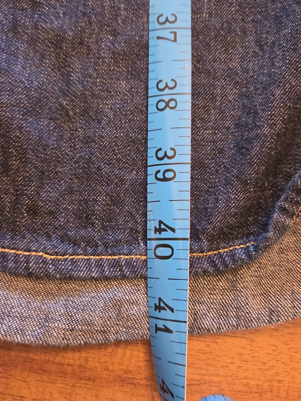 Dark Blue Denim Lauren Ralph Lauren Shirtdress L - Picture 4 of 6